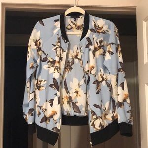 Floral jacket.